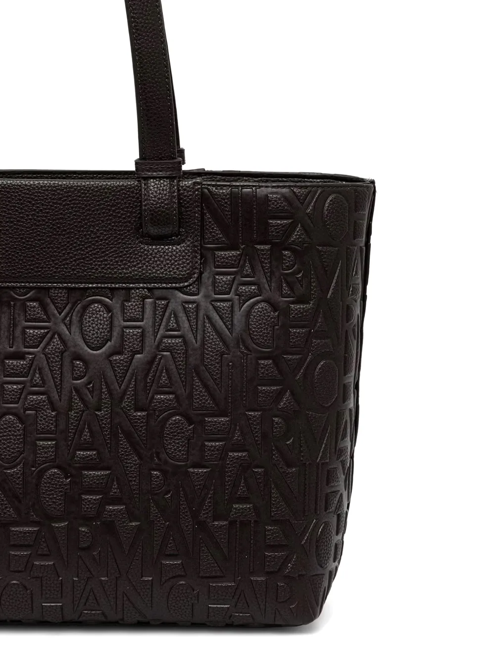 Armani Exchange Shopper met logo-reliëf Bruin