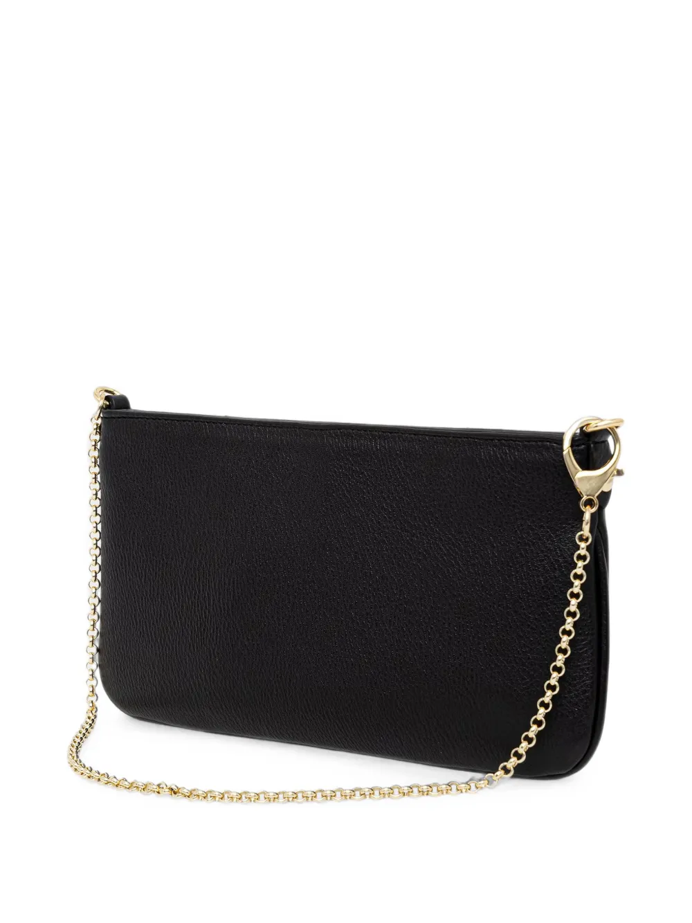 Armani Exchange Mini-schoudertas met ketting en logo-plakkaat Zwart