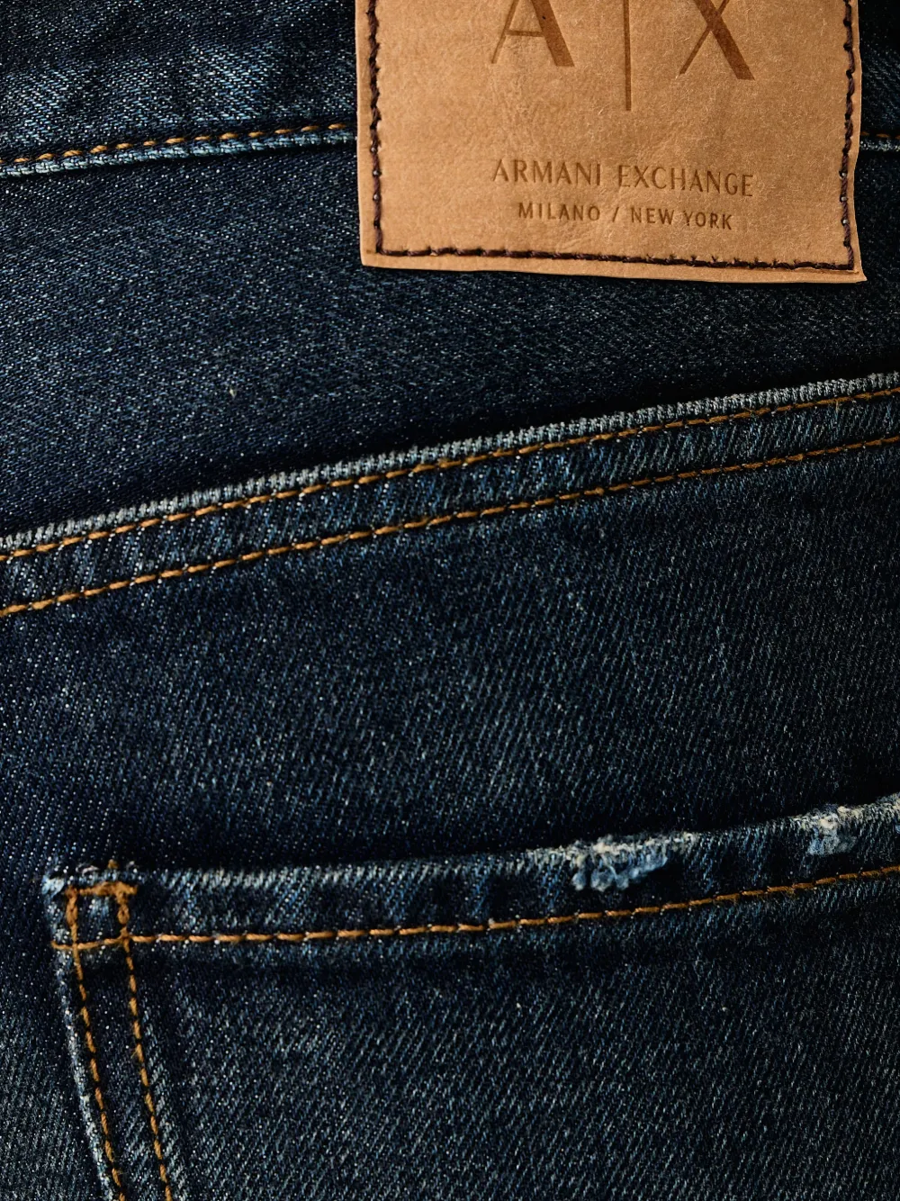 Armani Exchange Jeans met vervaagd effect Blauw