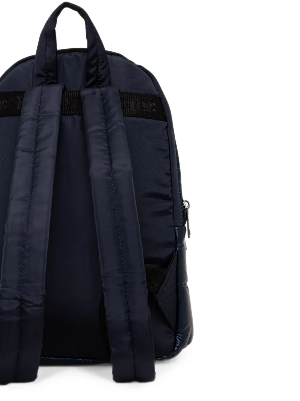 Blauer quilted crystal-embellished backpack Blauw