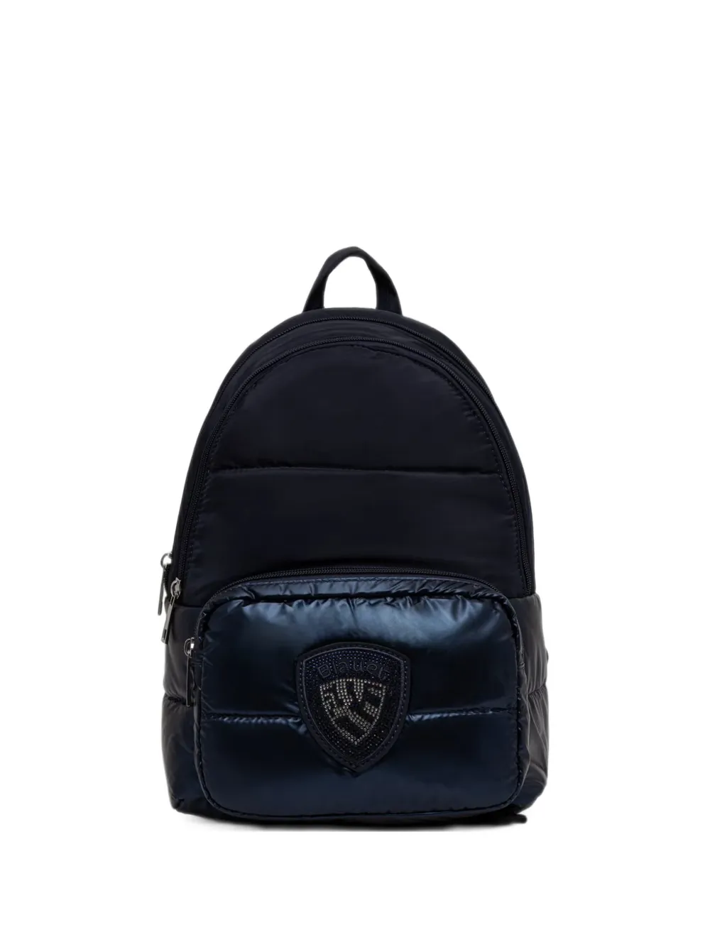 Blauer quilted crystal-embellished backpack - Blu