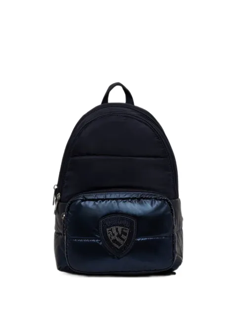 Blauer quilted crystal-embellished backpack