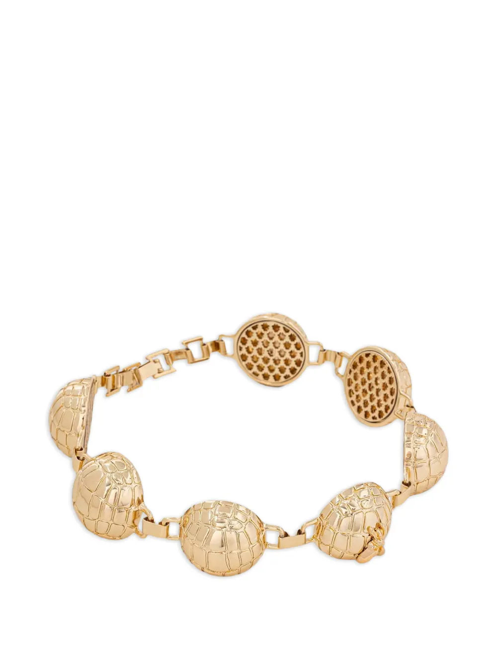 Patrizia Pepe textured link necklace - Gold