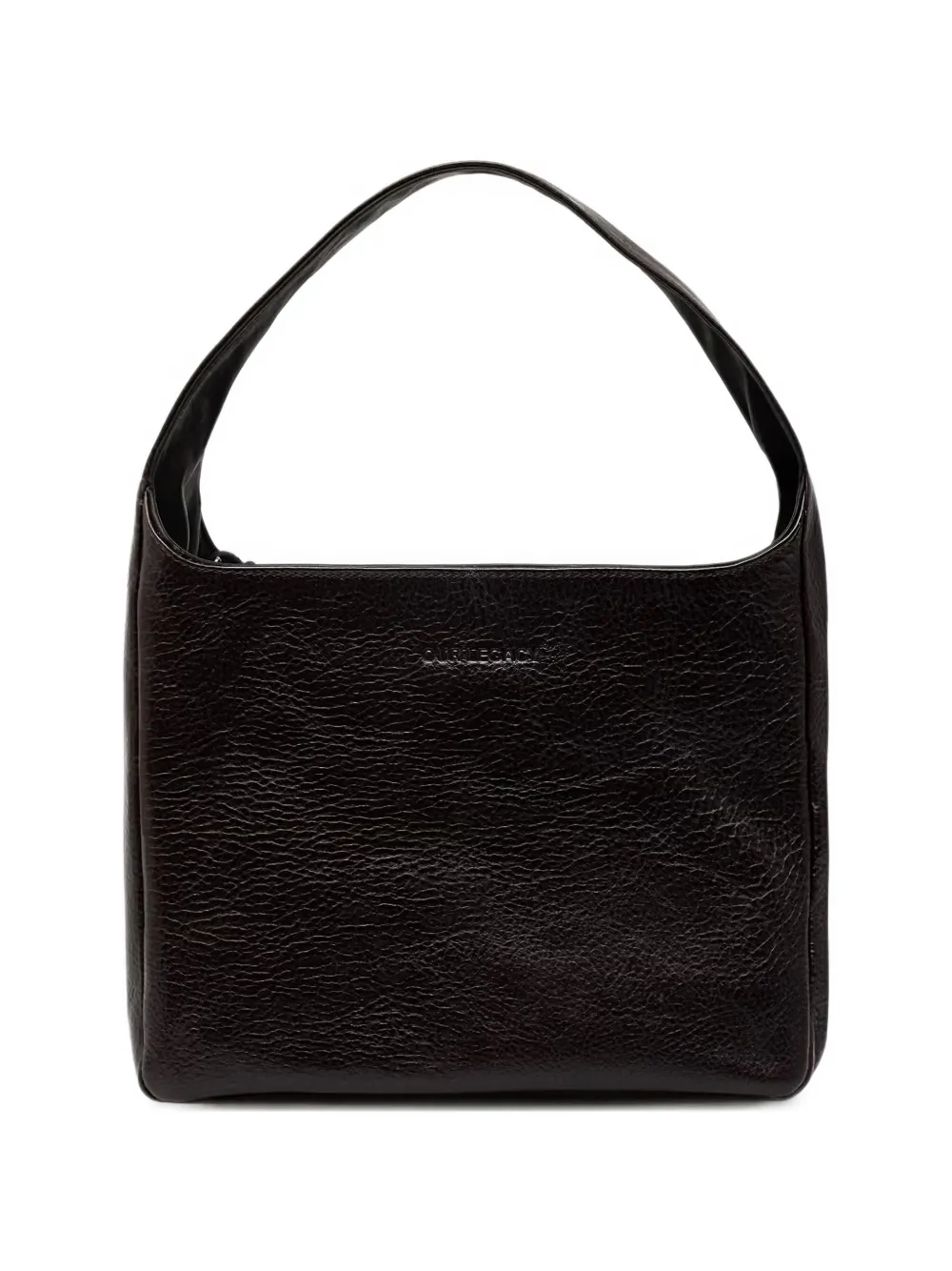 Our Legacy Brick Grainy Leather Tote Bag In Black