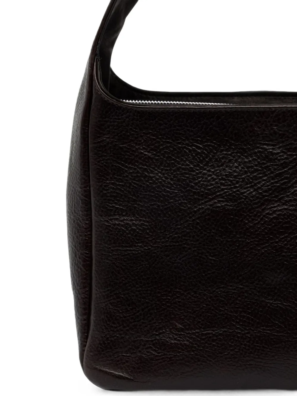 OUR LEGACY Brick leren shopper met textuur Bruin