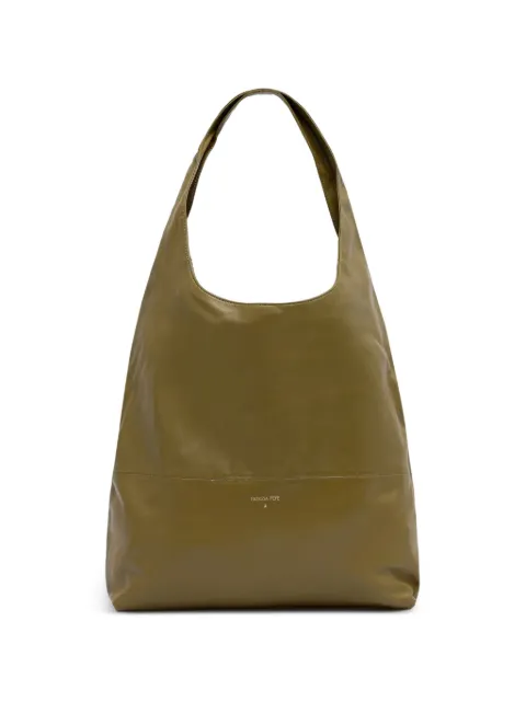 Patrizia Pepe tote Minimal de piel con logo estampado