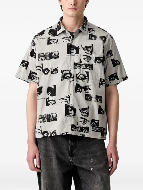 Neighborhood graphic-print short-sleeve shirt