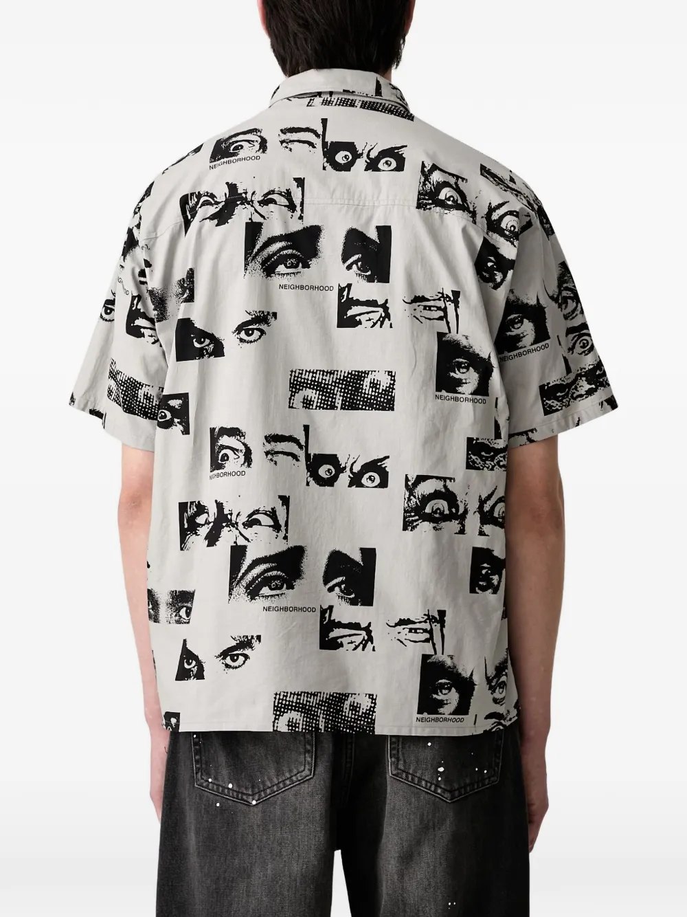 Neighborhood Overhemd met grafische print Grijs