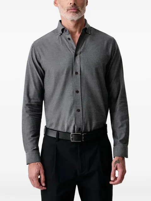 Mos Mosh Marco button-down collar long-sleeve shirt
