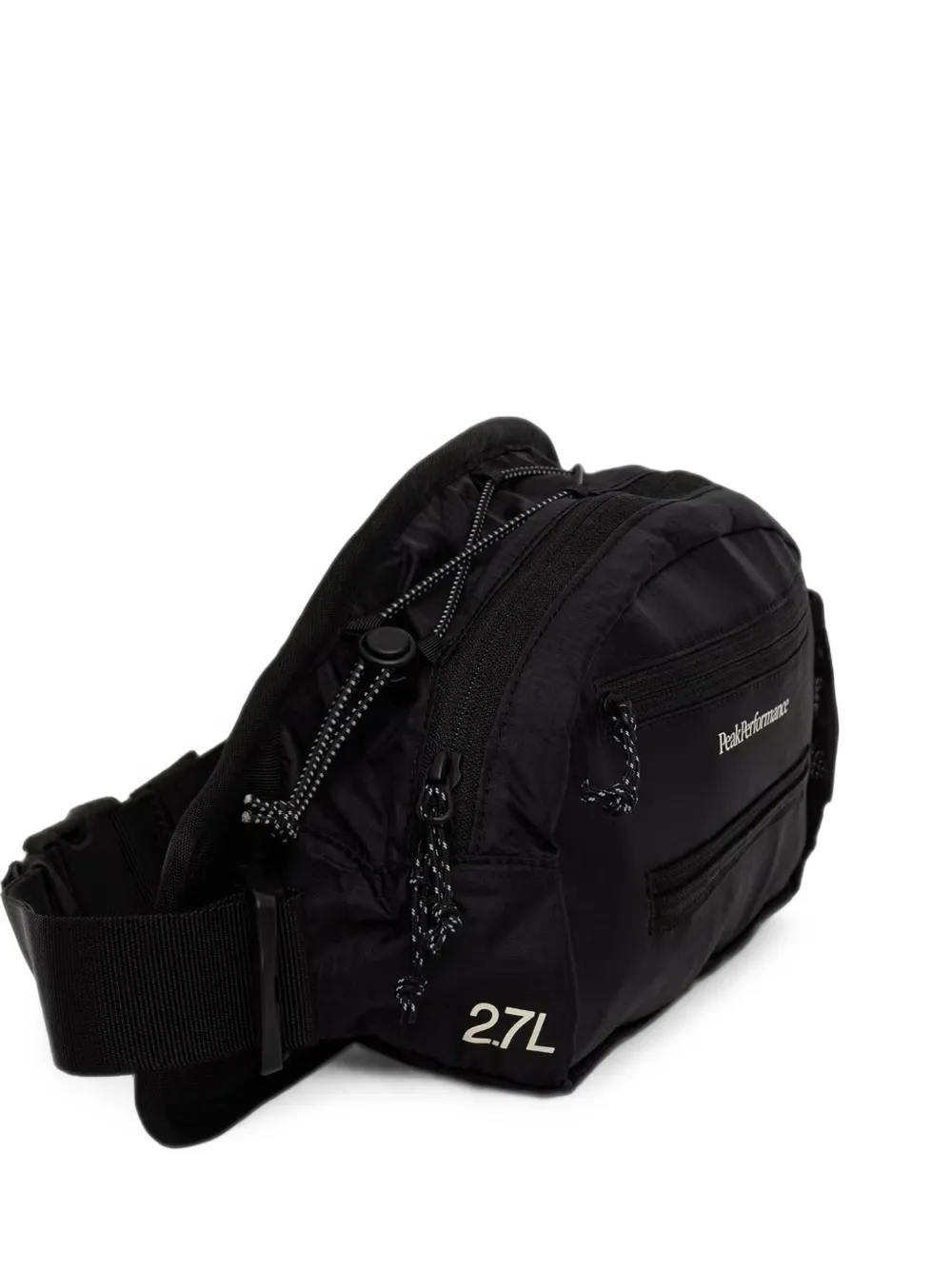 Peak Performance Trail Logo-print Zip-fastening Belt Bag In Black