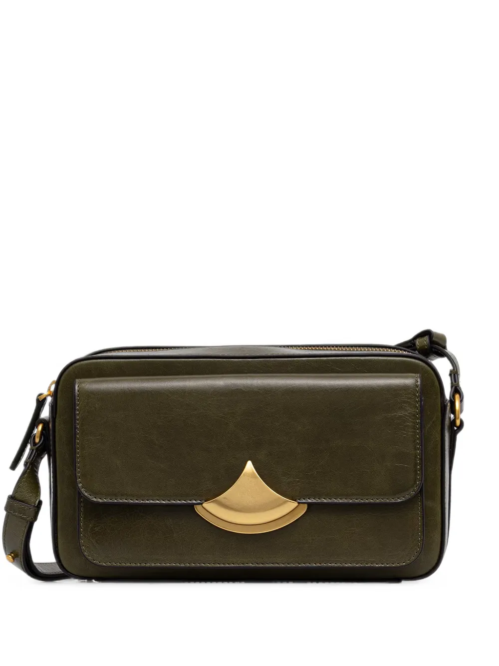 Sessùn Divicam leather crossbody bag - Verde