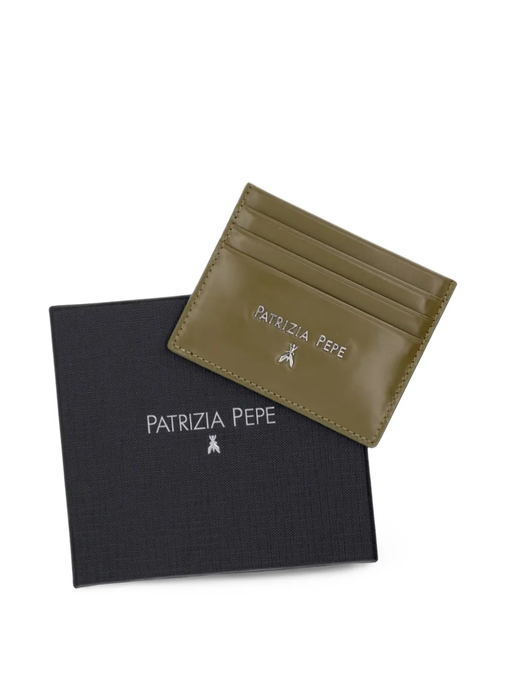 Patrizia Pepe Pasjeshouder met logoplakkaat Groen