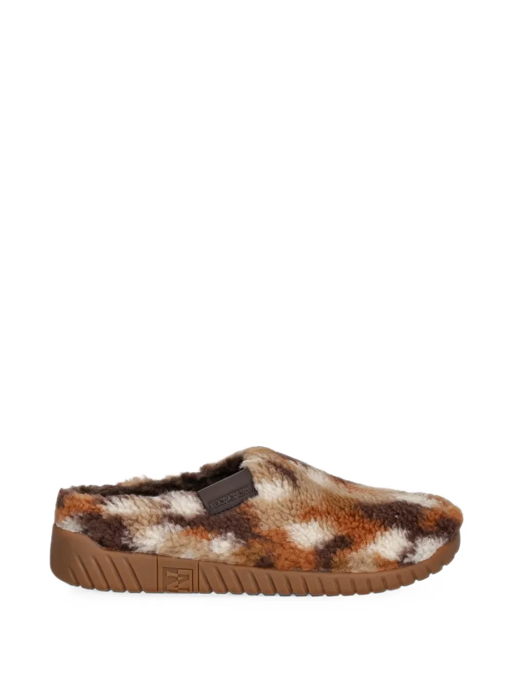 Napapijri chaussons Noreg en polaire à motif camouflage - Marron