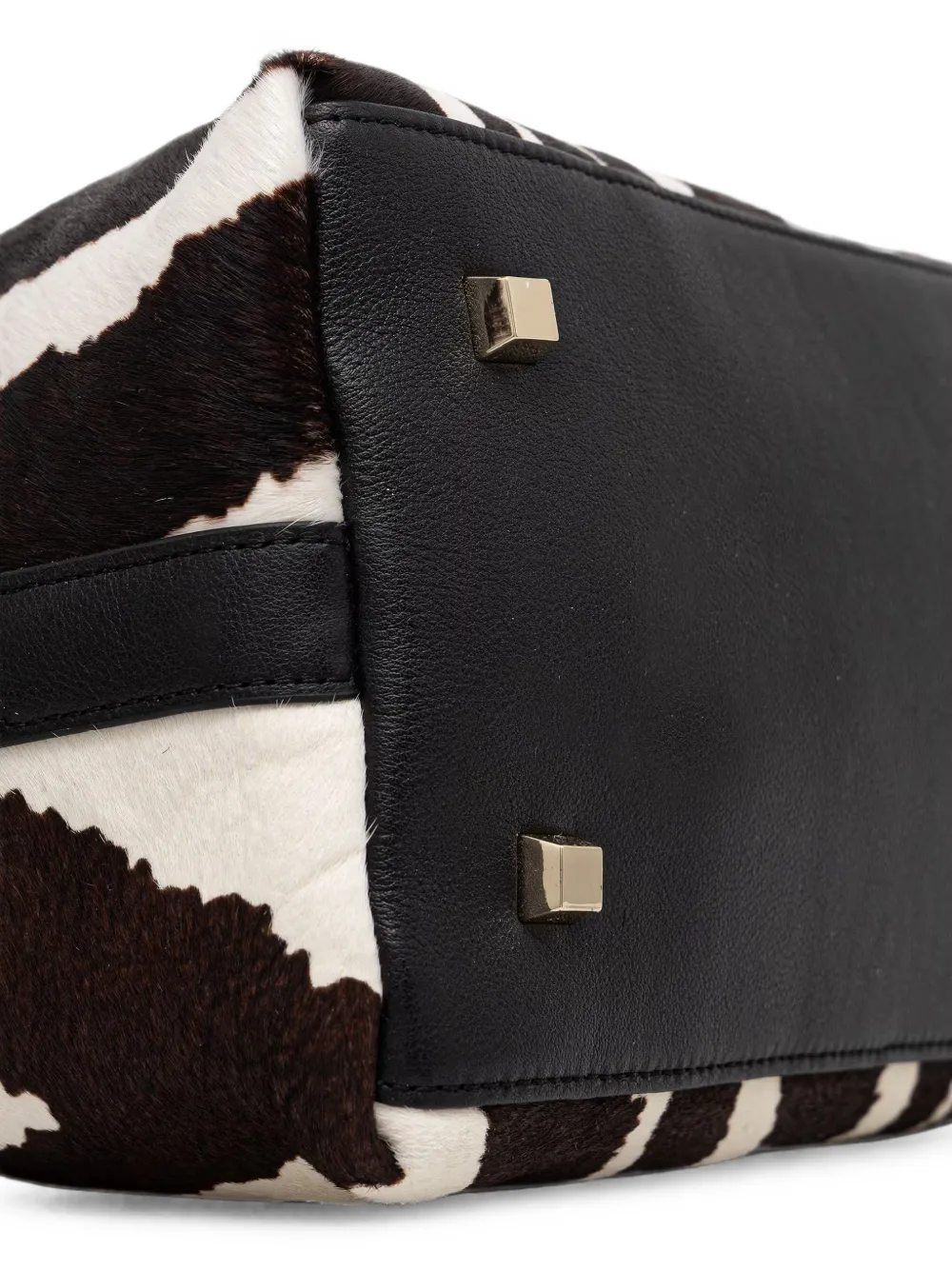 Patrizia Pepe Shopper met zebraprint Zwart
