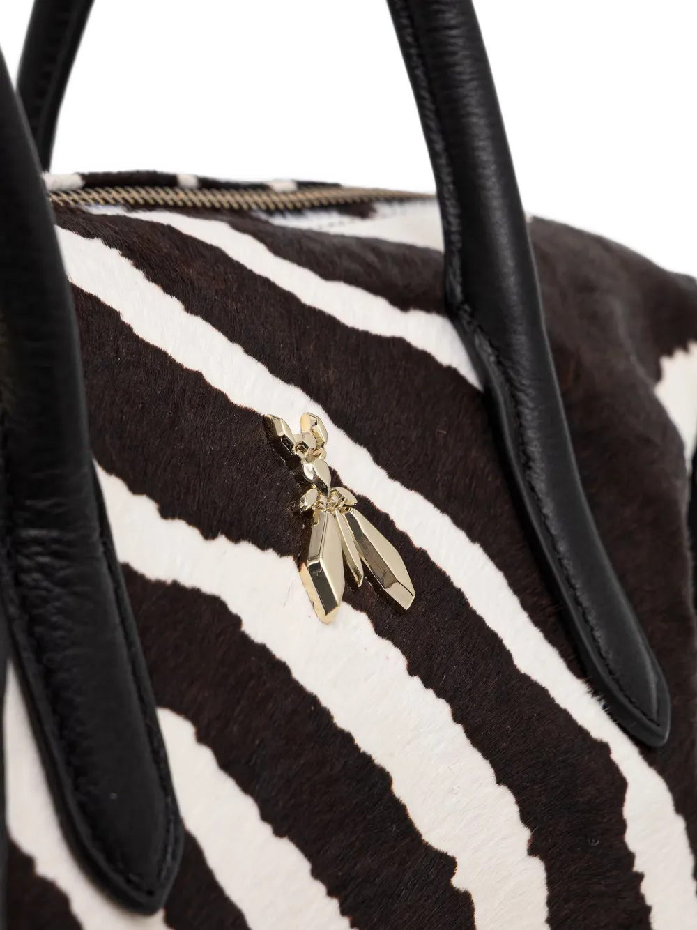 Patrizia Pepe Shopper met zebraprint Zwart