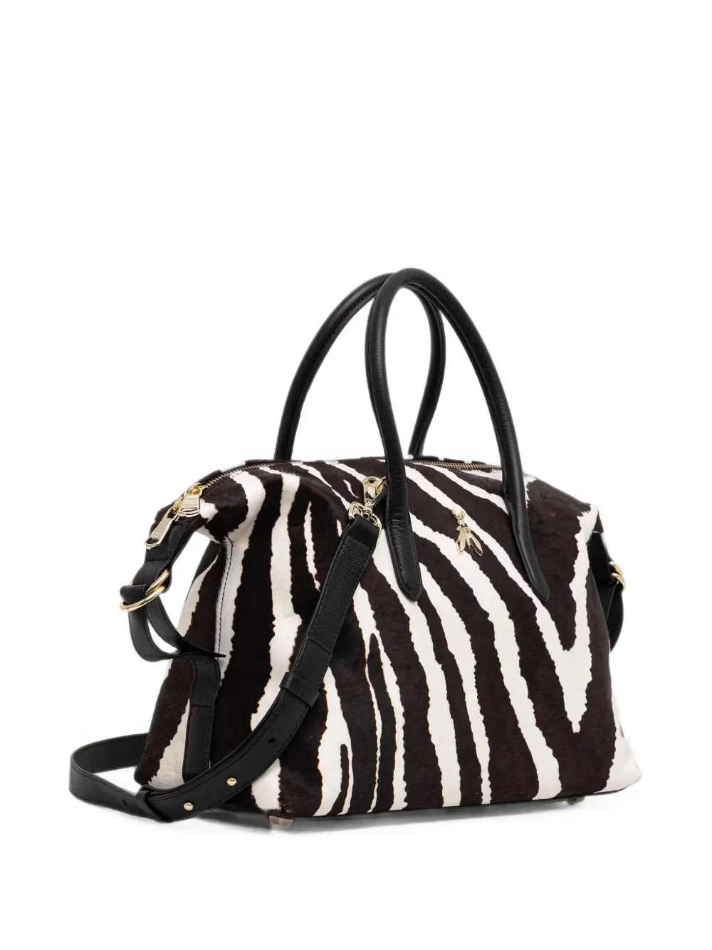 Patrizia Pepe Shopper met zebraprint Zwart