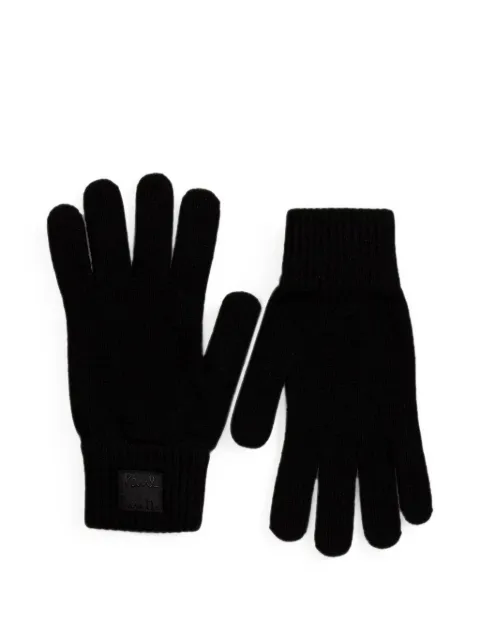 Paul Smith black cashmere-blend gloves