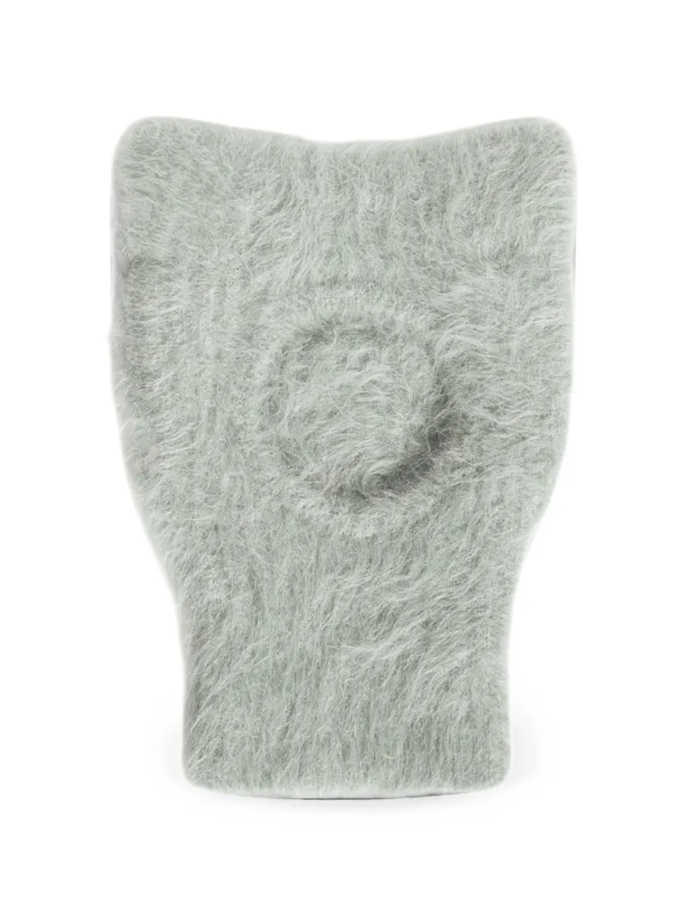 Maison Kitsuné brushed-finish balaclava hat Groen