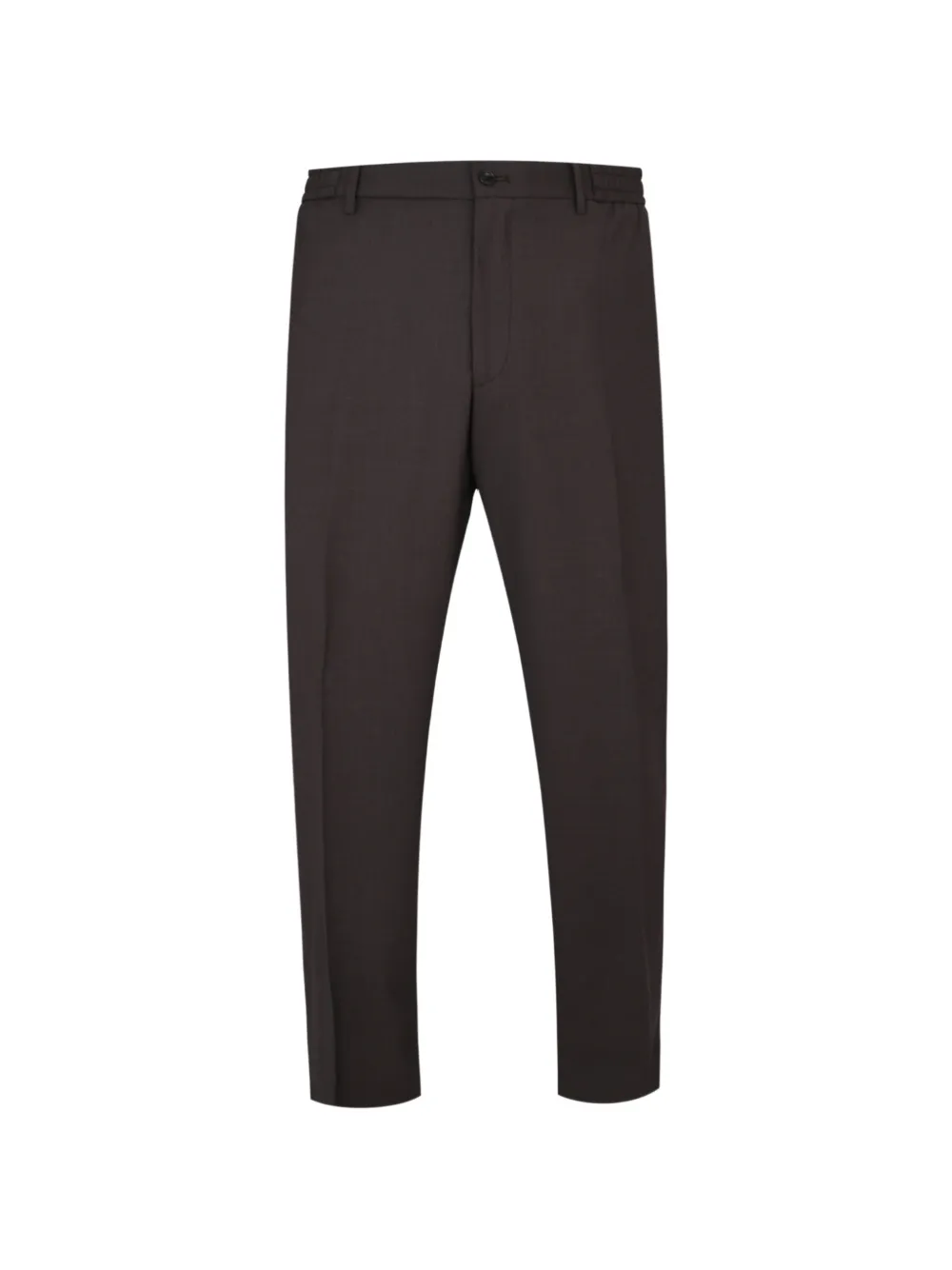 Tagliatore carrot-fit silk trousers - Marron