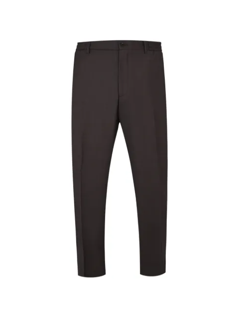 Tagliatore carrot-fit silk trousers