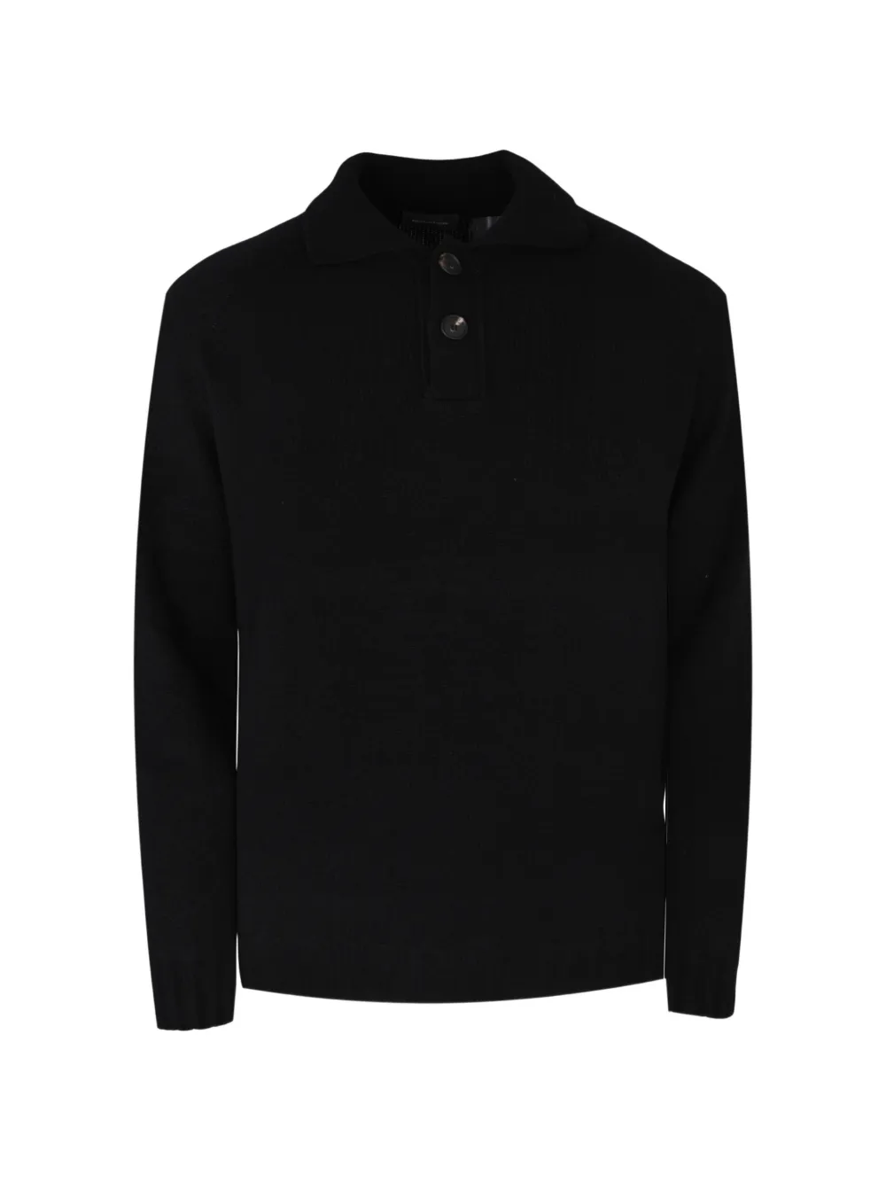 Tagliatore Voltaire long-sleeve polo shirt - Nero