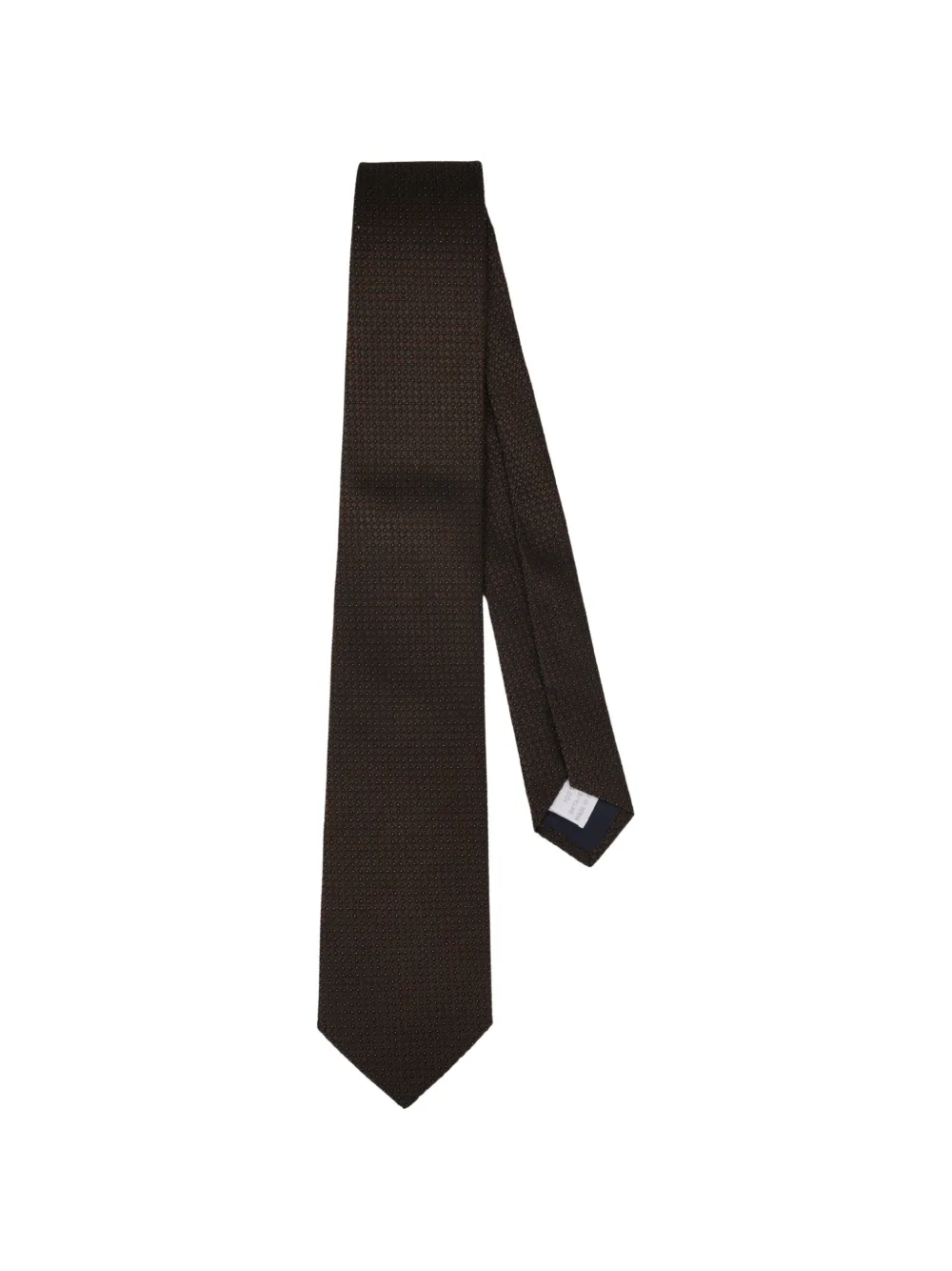 Tagliatore micro-pattern silk tie - Marrone