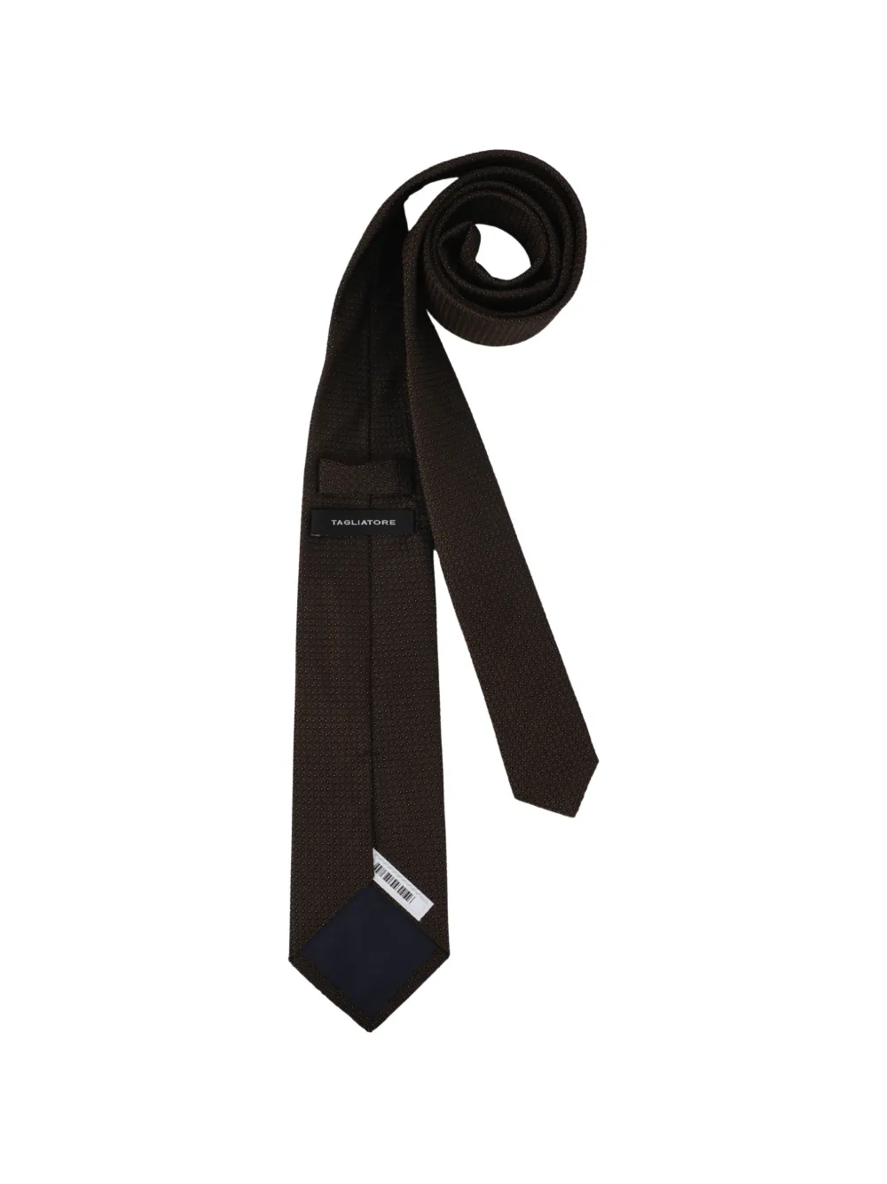 Tagliatore Stropdas met micro-patroon Bruin