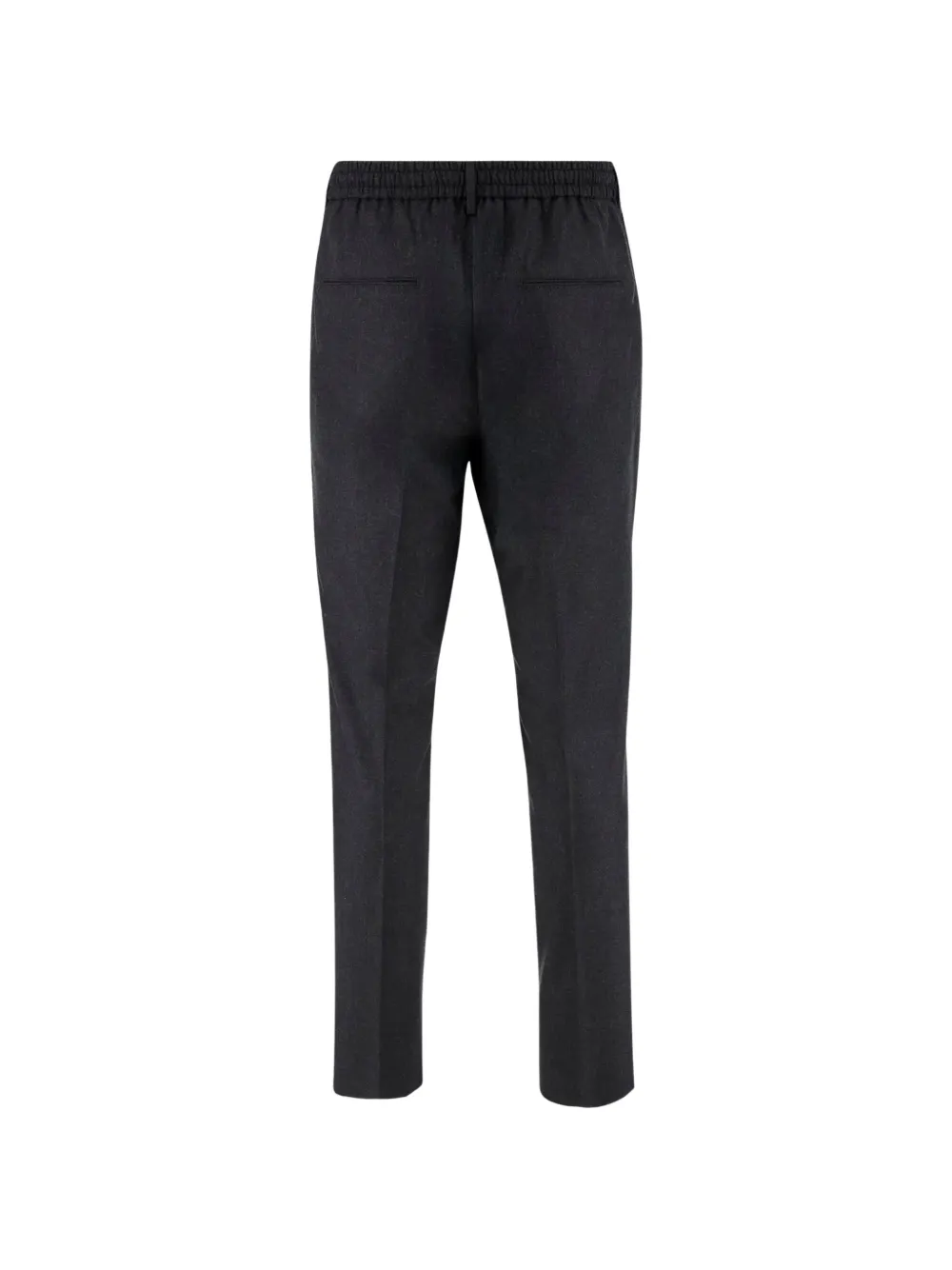Tagliatore flat-front drawstring tapered trousers Zwart