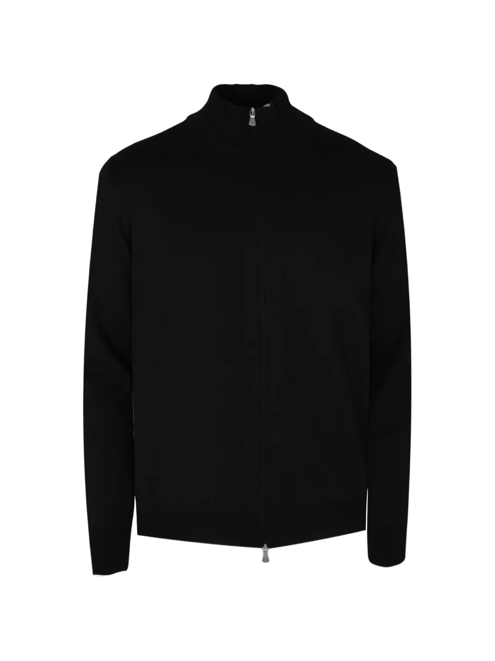 Tagliatore mock-neck cardigan - Black