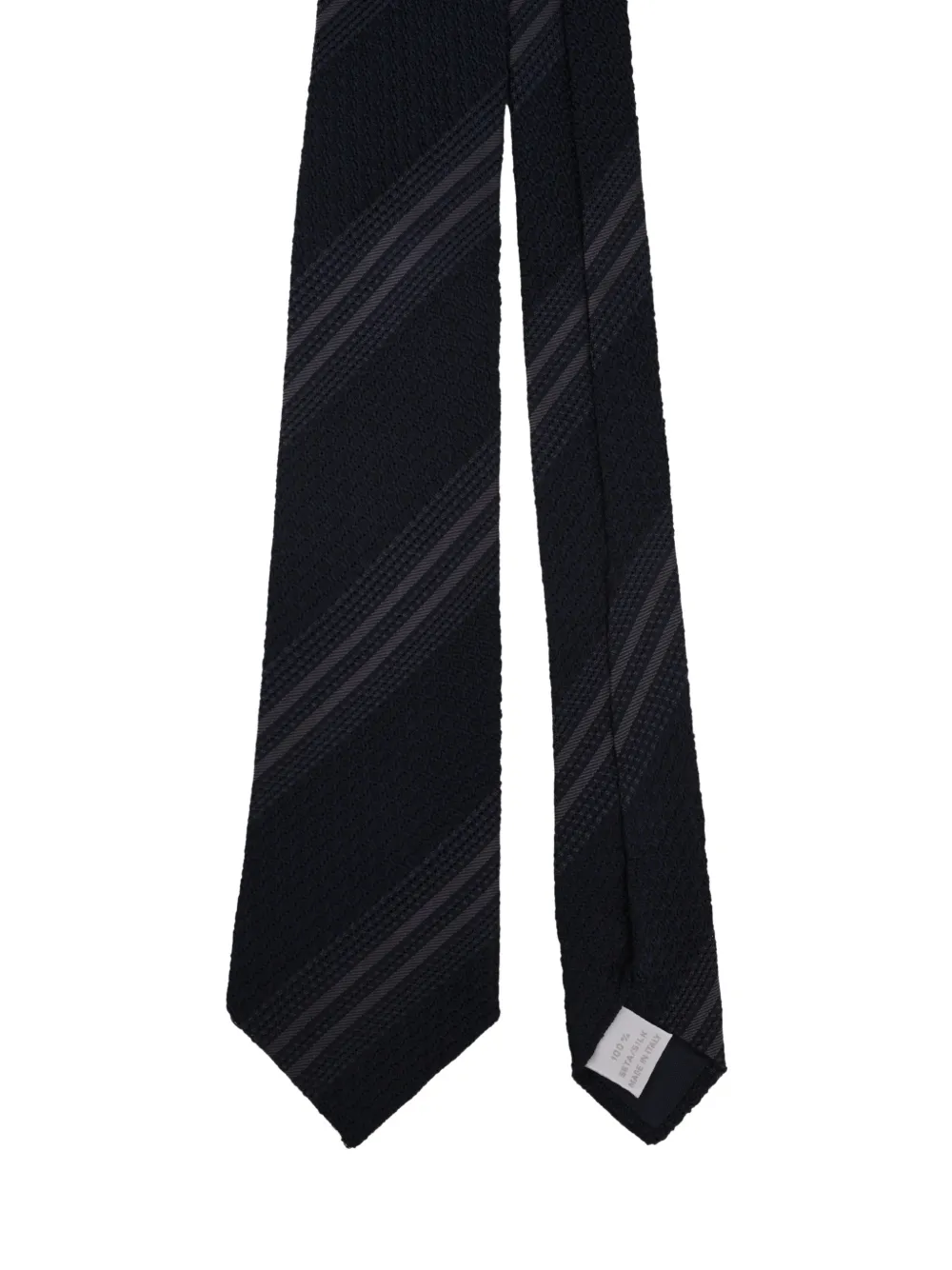 Tagliatore Gestreepte zijden stropdas Blauw