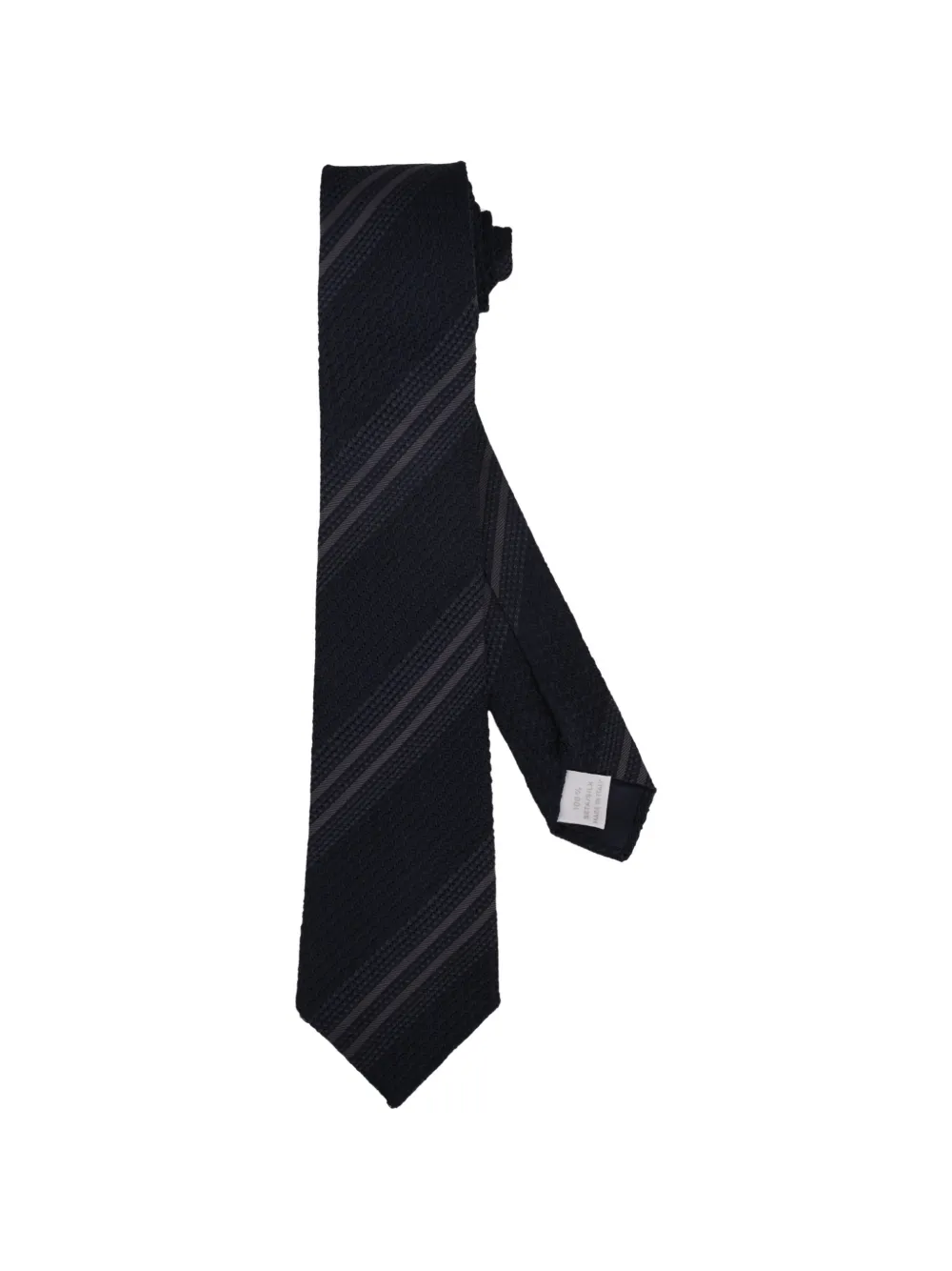 Tagliatore diagonal-stripe silk tie - Blu