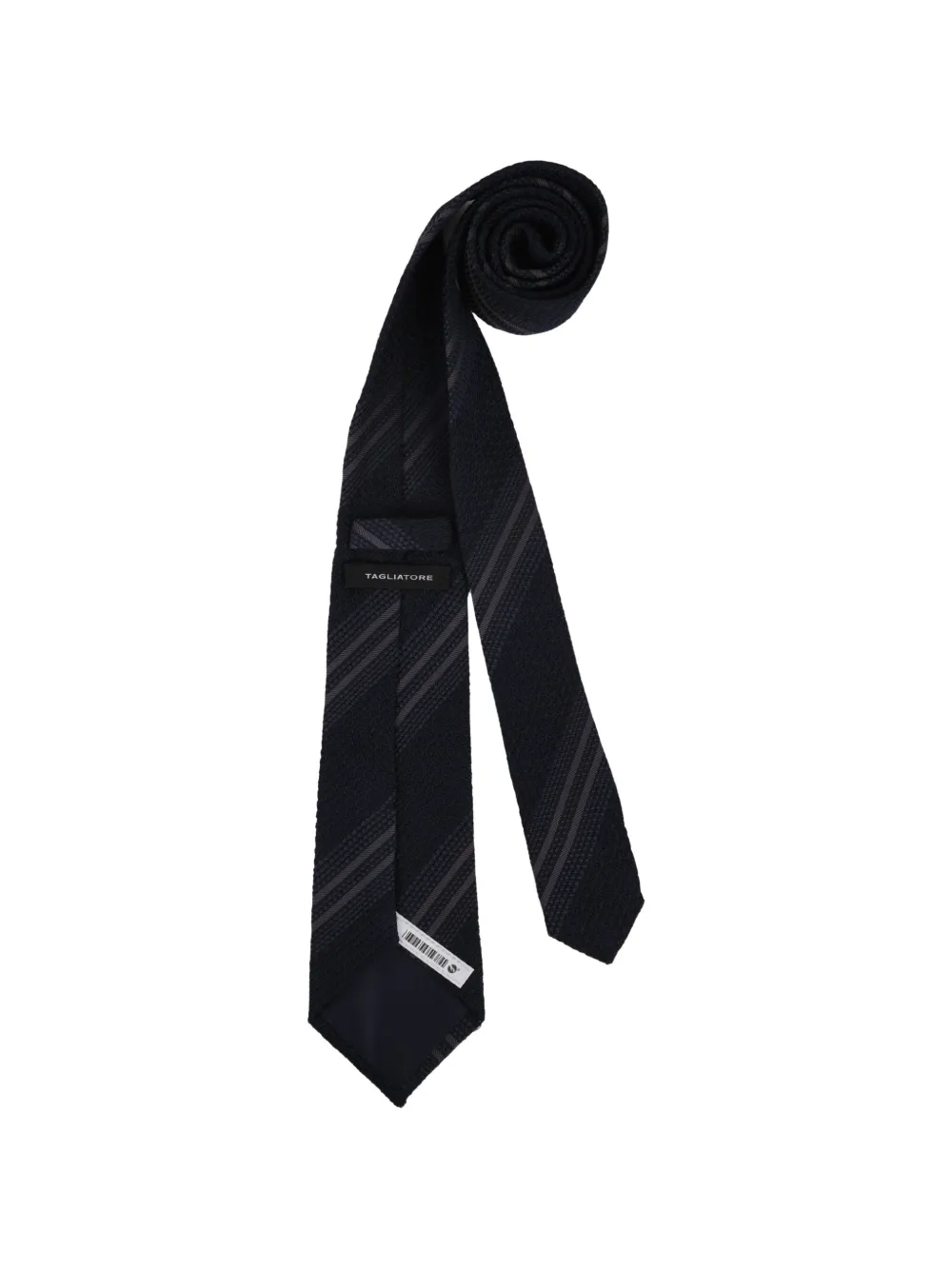 Tagliatore Gestreepte zijden stropdas Blauw