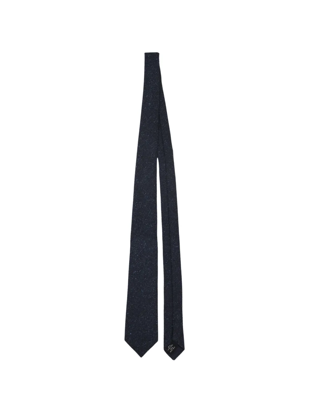 Tagliatore Gebreide stropdas met visgraat-patroon Blauw
