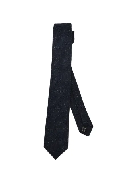 Tagliatore herringbone-knit tie