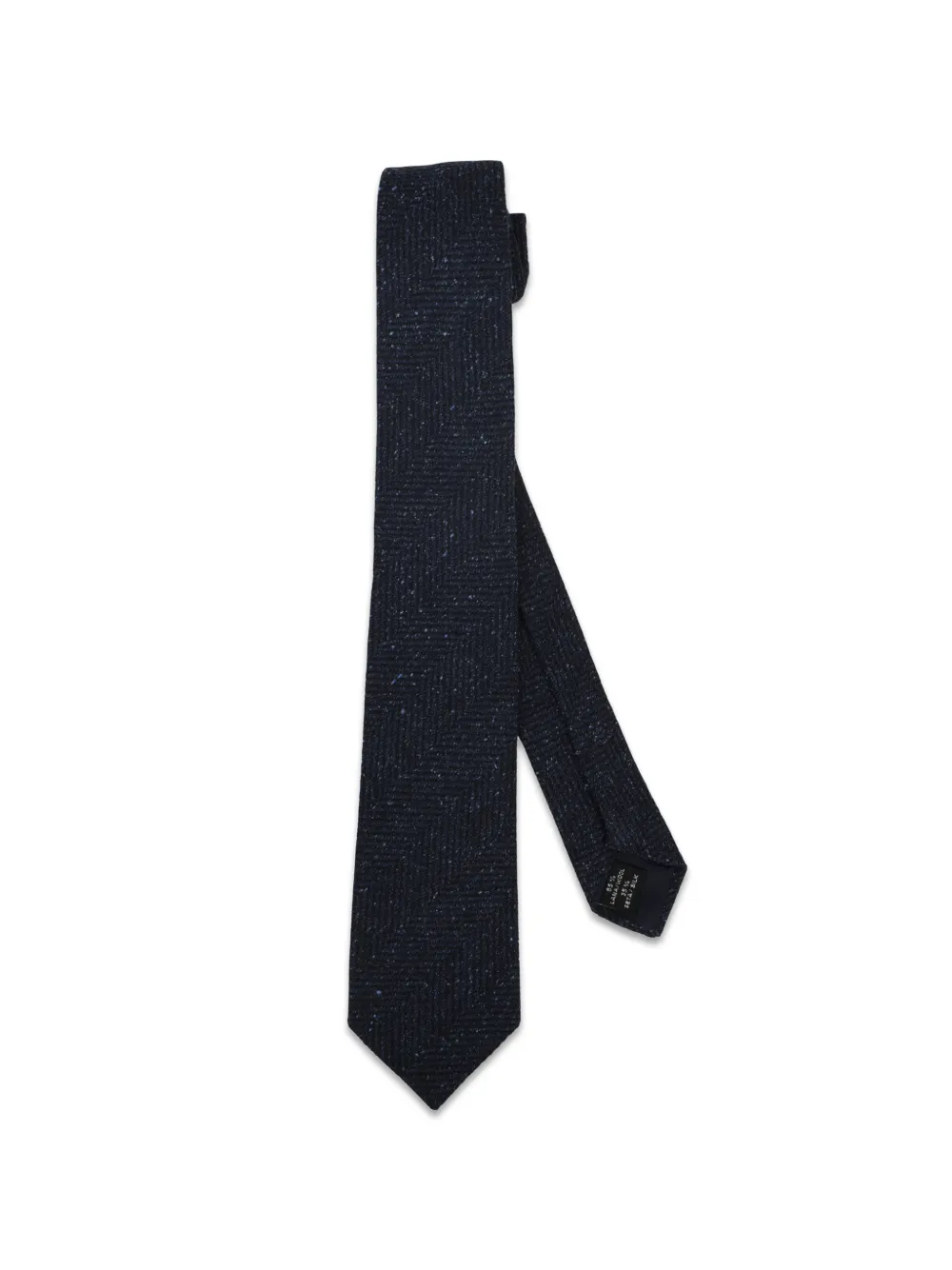 Tagliatore Gebreide stropdas met visgraat-patroon Blauw