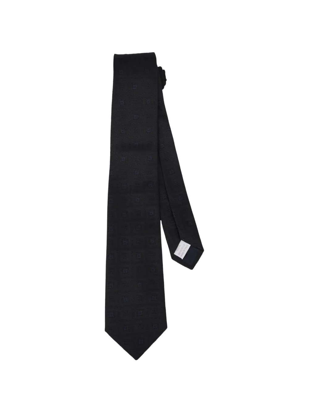 Tagliatore geometric-pattern silk tie