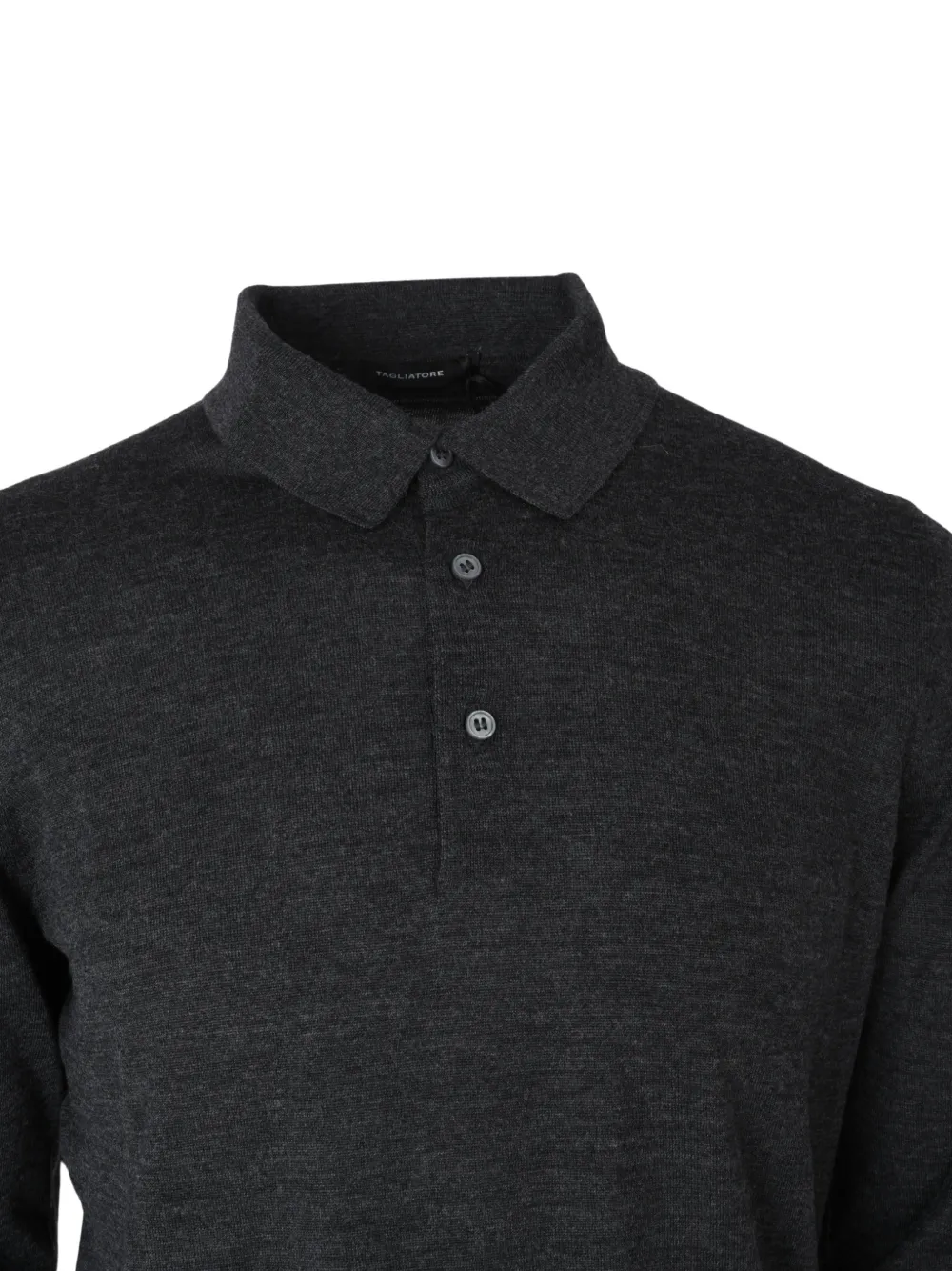 Tagliatore long-sleeve polo shirt Grijs