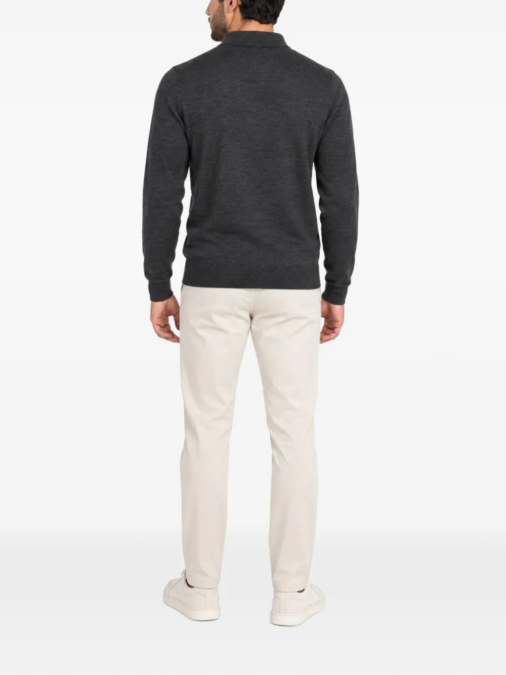 Tagliatore long-sleeve polo shirt Grijs