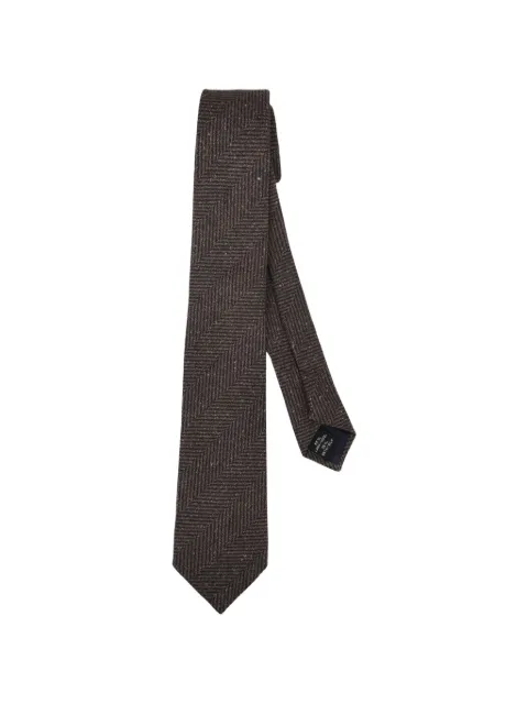Tagliatore herringbone-pattern tie