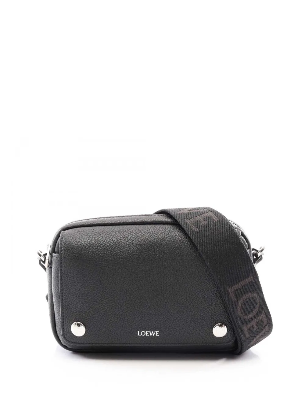 Loewe Pre-Owned petite sacoche à bandoulière grainée (2010-2026) - Noir Loewe Pre-Owned petite sacoche à bandoulière grainée (2010-2026) - Noir