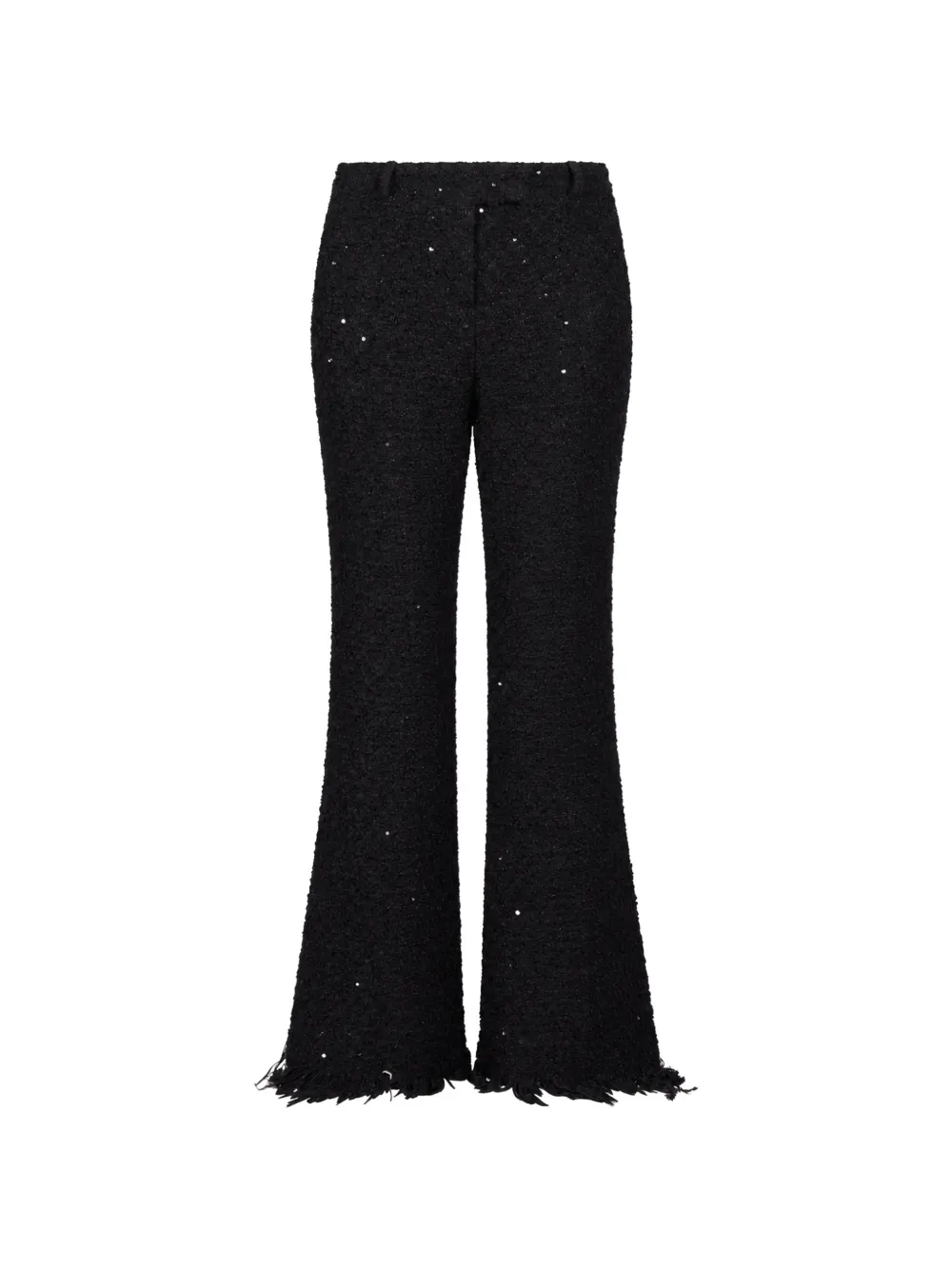 Matières Fécales sequin-embellished frayed-hem trousers