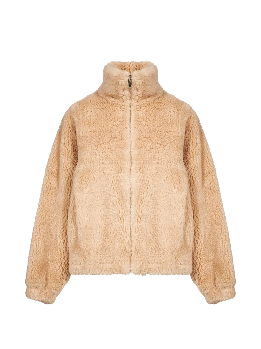 R2W high-neck zip-up jacket - Nude