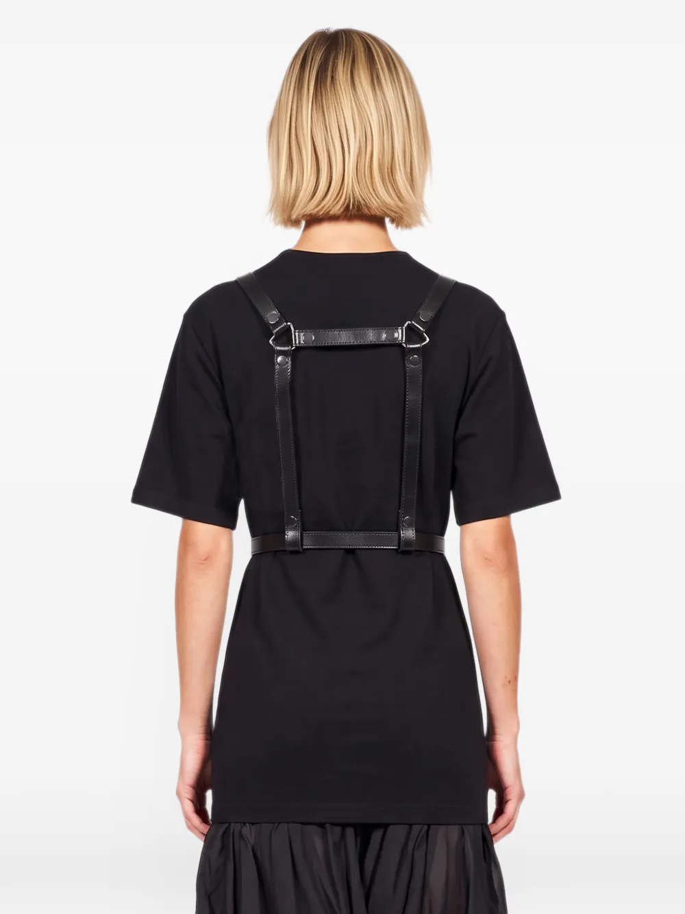 Junya Watanabe harness-style dual-pouch shoulder bag Zwart