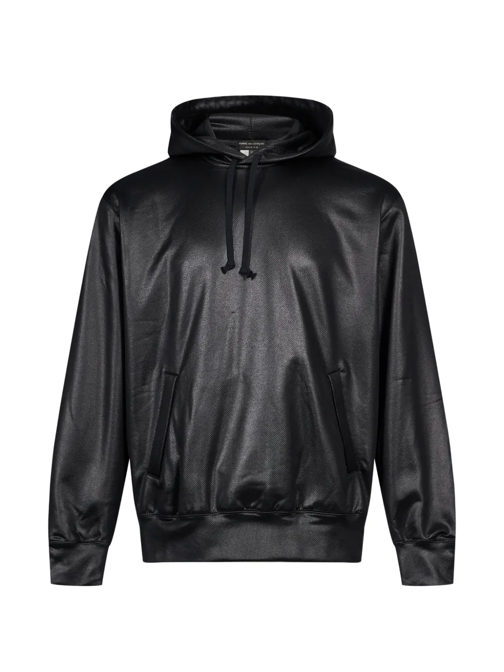 Comme des Garçons Homme Plus perforated-texture hoodie - Nero