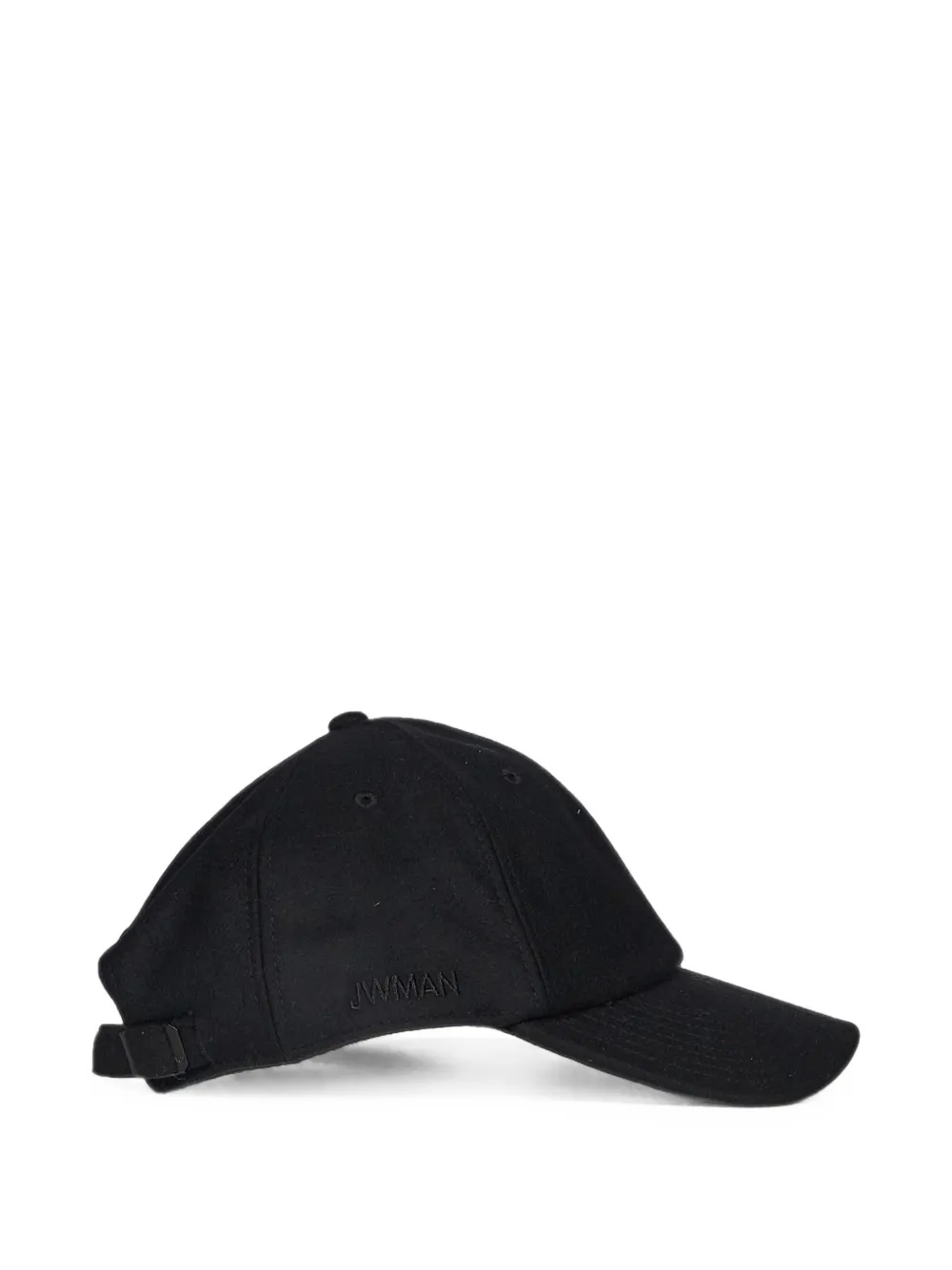 Junya Watanabe MAN Honkbalpet met geborduurd logo Zwart