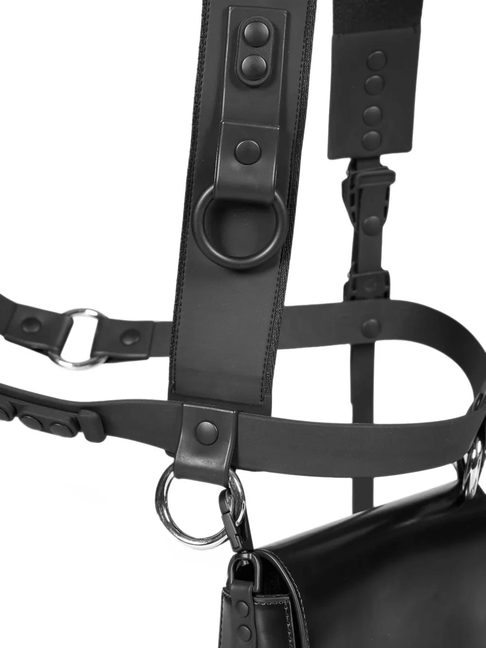 Junya Watanabe MAN Innerraum harness-style belt bag Zwart