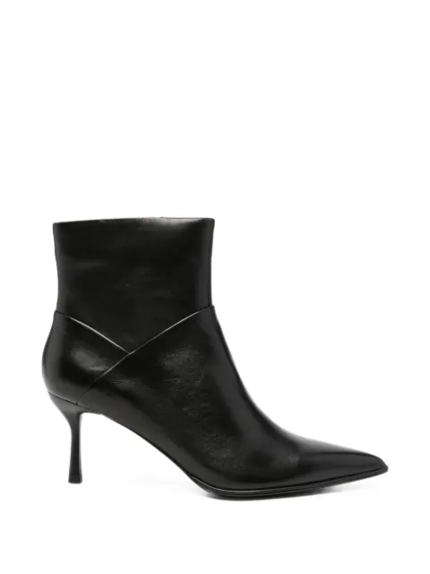 CAFèNOIR pointed-toe leather ankle boots