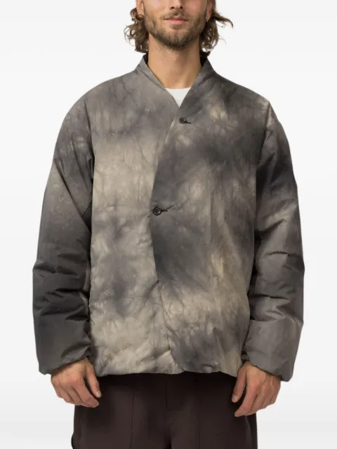 Snow Peak shibori-dyed down jacket