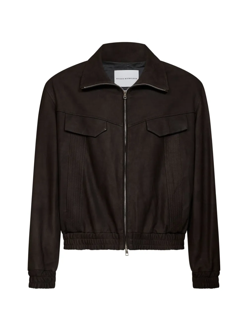 D4.0 Western-yoke leather jacket - Marrone