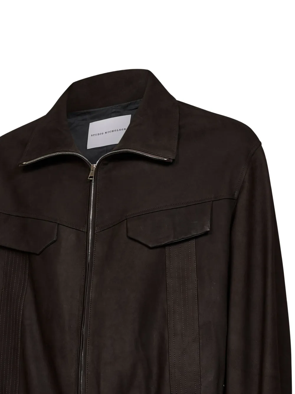 D4.0 Western-yoke leren jack Bruin